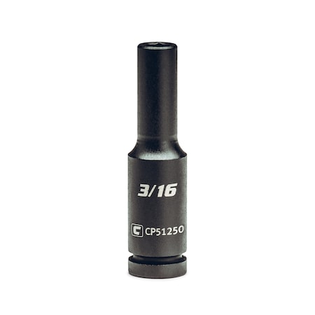 Capri Tools 1/4 in Drive 3/16 in 6-Point SAE Deep Impact Socket CP51250